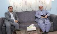 دیدار سرپرست شبکه بهداشت و درمان و دانشکده علوم پزشکی مهاباد با امام جمعه 