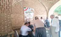 برگزاری ایستگاه پایش فشار خون به مناسبت هفته دولت در مسجد جامع مهاباد