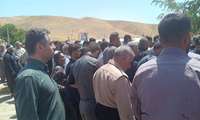 حضور مسئولان و کارکنان حوزه سلامت در مراسم خاکسپاری جانبخش یاسین مولان‌نژاد