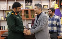 دیدار دکتر جمال حلاج زاده سرپرست شبکه بهداشت و درمان و رئیس دانشکده علوم پزشکی مهاباد با فرمانده سپاه پاسداران انقلاب اسلامی شهرستان 