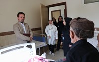 به مناسبت هفته سلامت ۱۴۰۴ عیادت و دلجویی از بیماران بیمارستان امام خمینی (ره) مهاباد