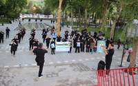 گرامیداشت هفته ملی سلامت با شعار «سلامت پایدار با علم و اقتدار، ایران ماندگار» و هفته ملی جمعیت در پارک ملت مهاباد